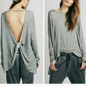 Free People Chasing You Twist Back Sweater